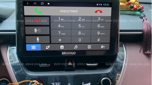 Màn hình DVD Android liền camera 360 xe Toyota Cross 2020 - nay | Bravigo Ultimate (6G+128G)  